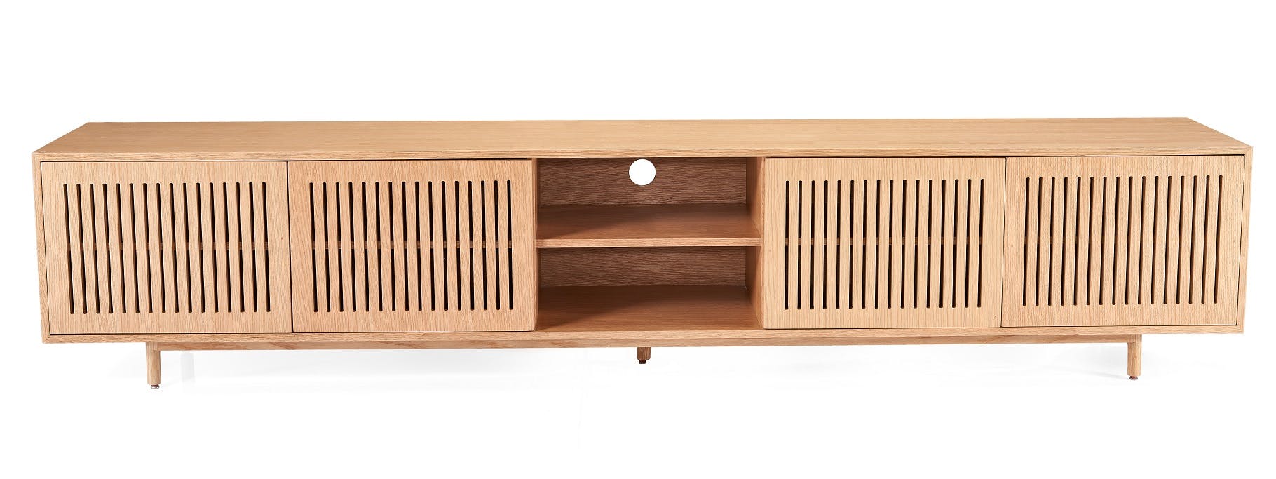 TV Unit with Vertical Slits 0