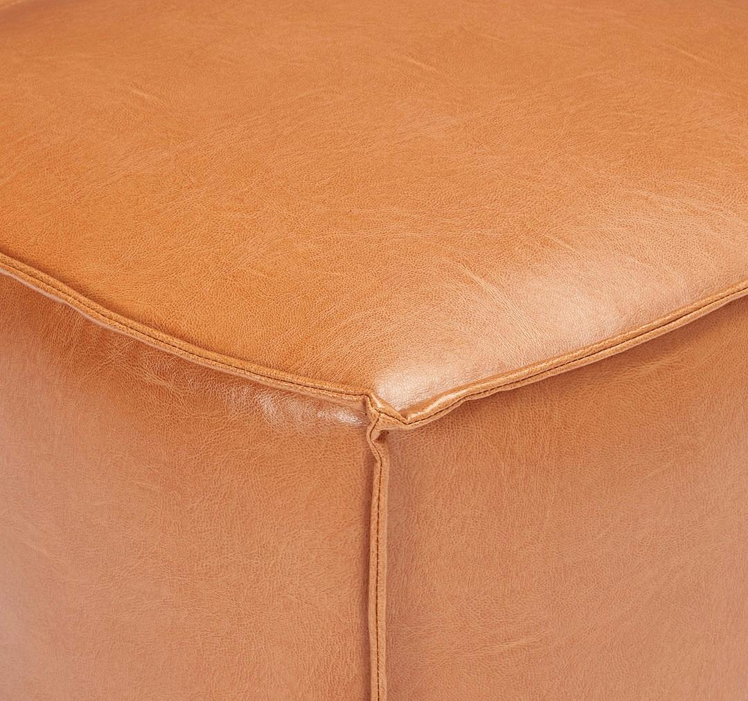 Leather Pouf 1