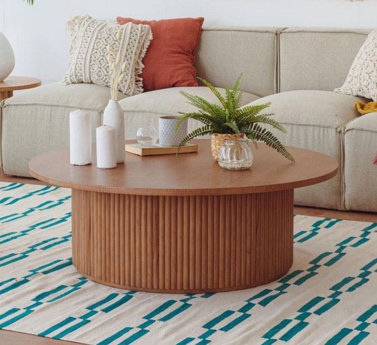 Ribbed Coffee Table 0
