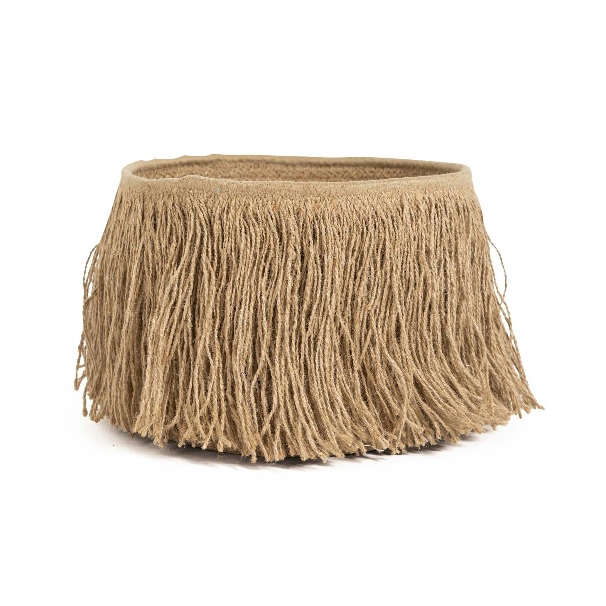 Cilia Jute Basket with Fringes 0