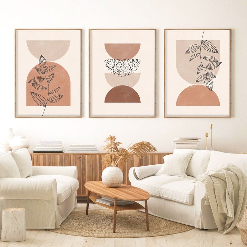 Abstract Arches Print Set Of 3 0