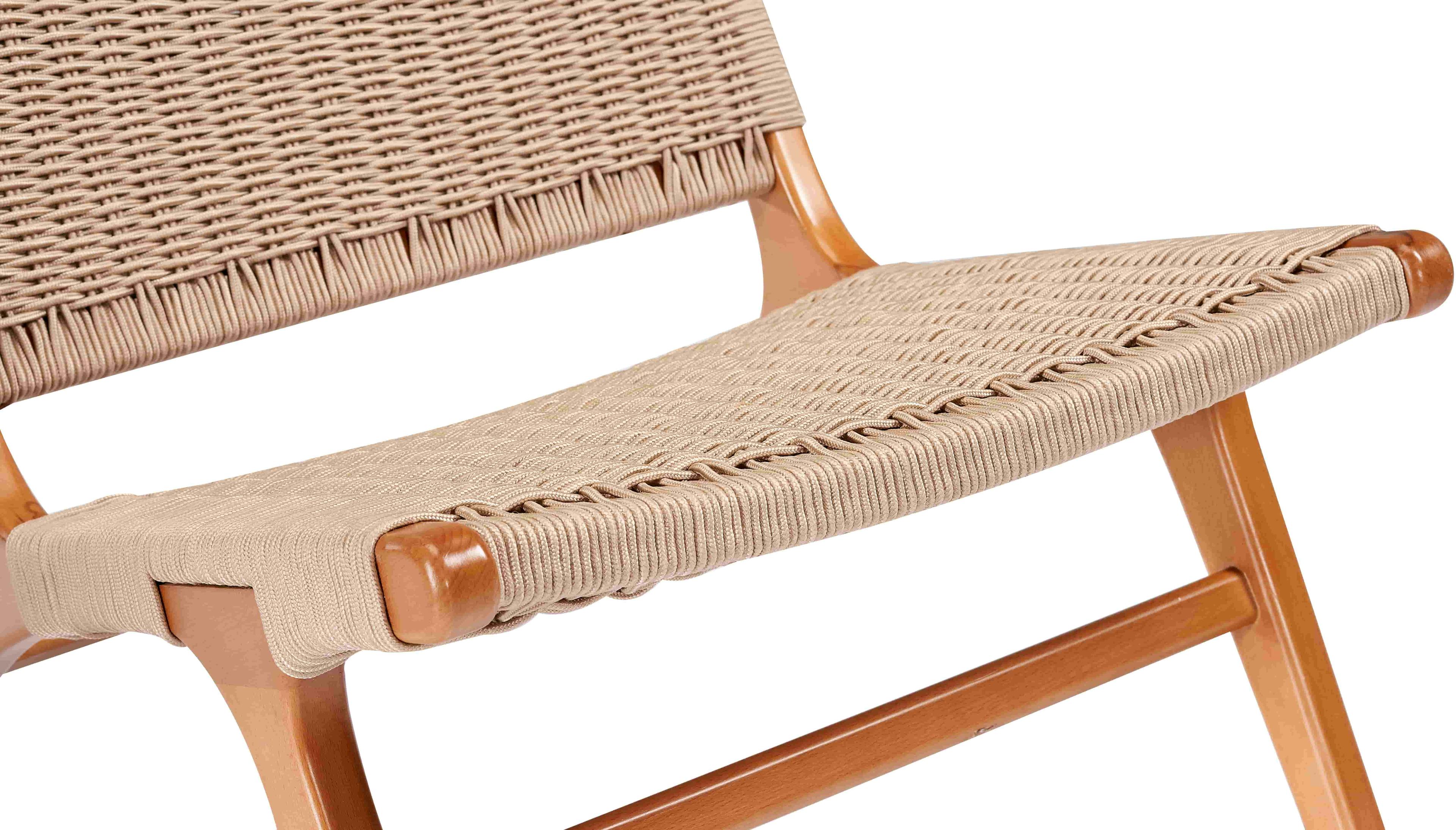 كرسي بوهو منسوج من خشب الزان الطبيعي 2