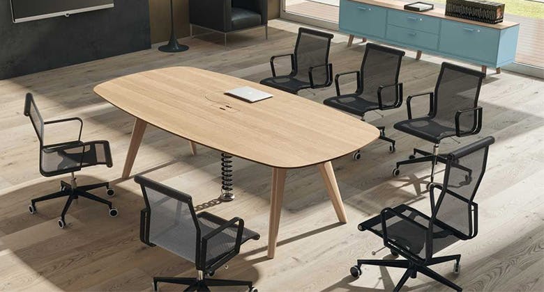 Wooden Leg  Meeting table 1