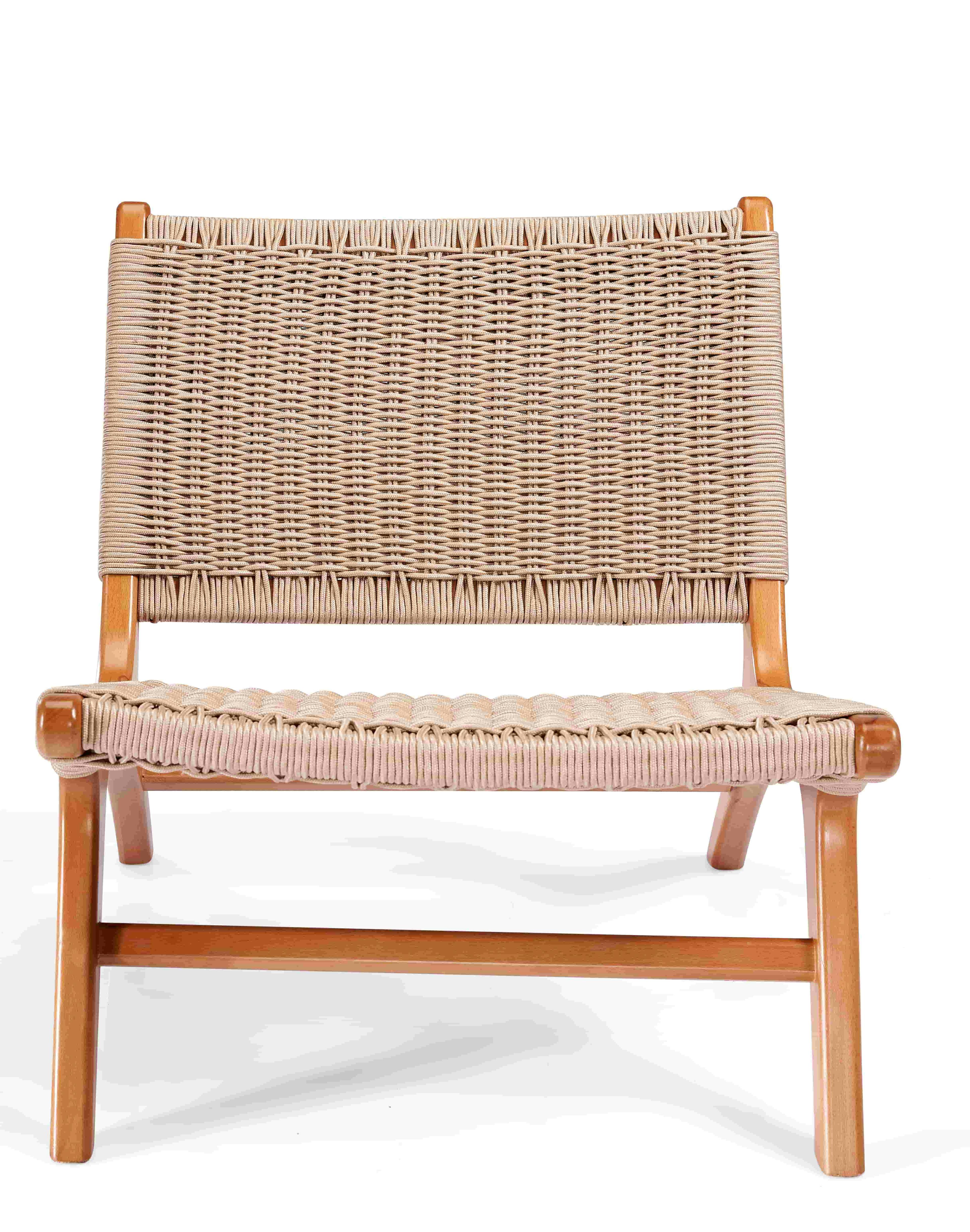 كرسي بوهو منسوج من خشب الزان الطبيعي 1