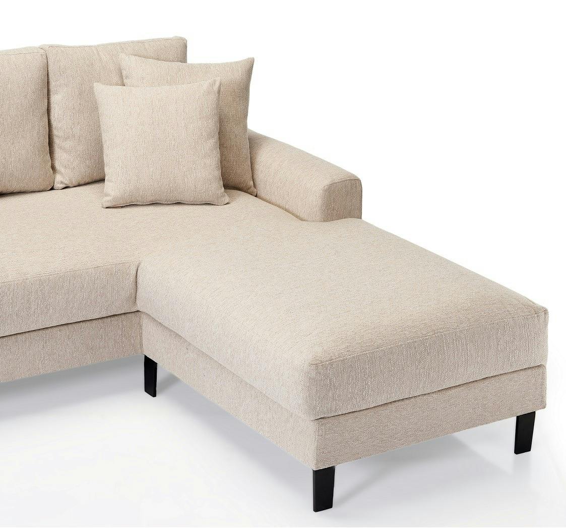 Alenny L Shape Sofa (270 cm) - Wooden skirting 1