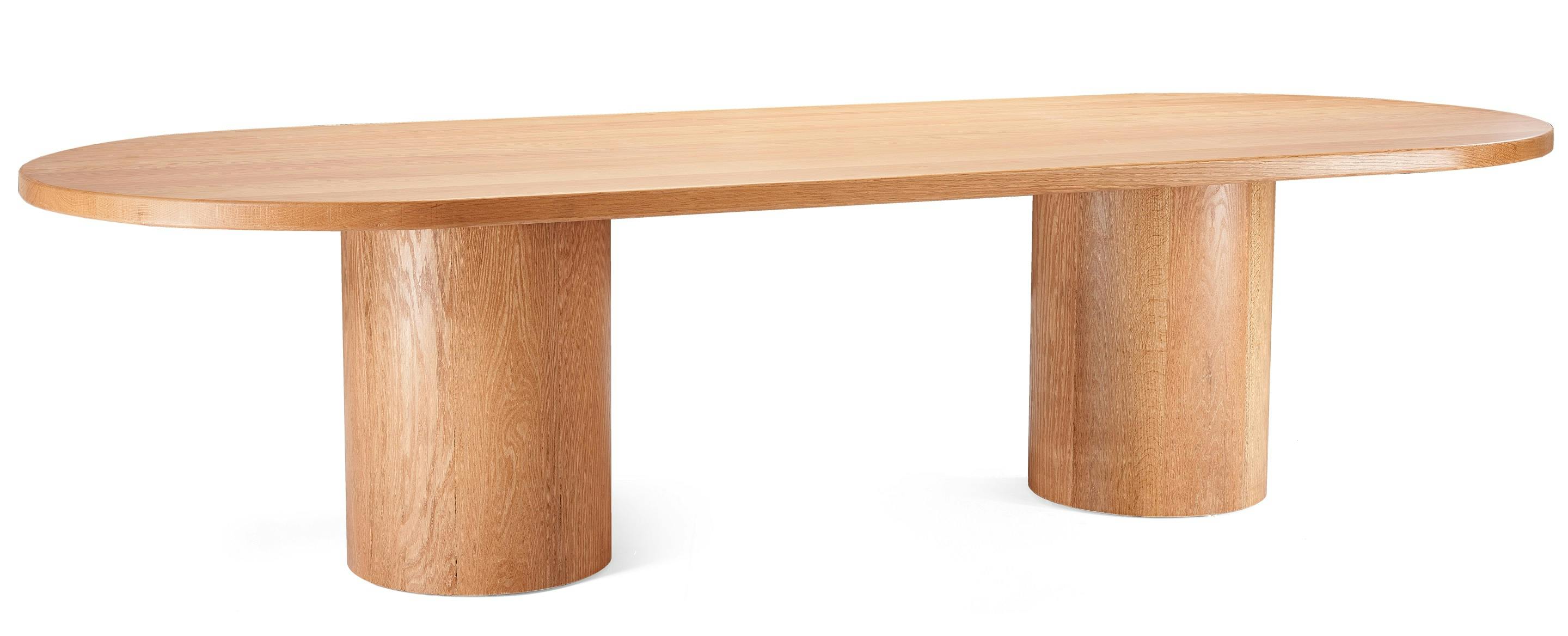 طاولة سفرة بيضاوية- خشب أرو 1