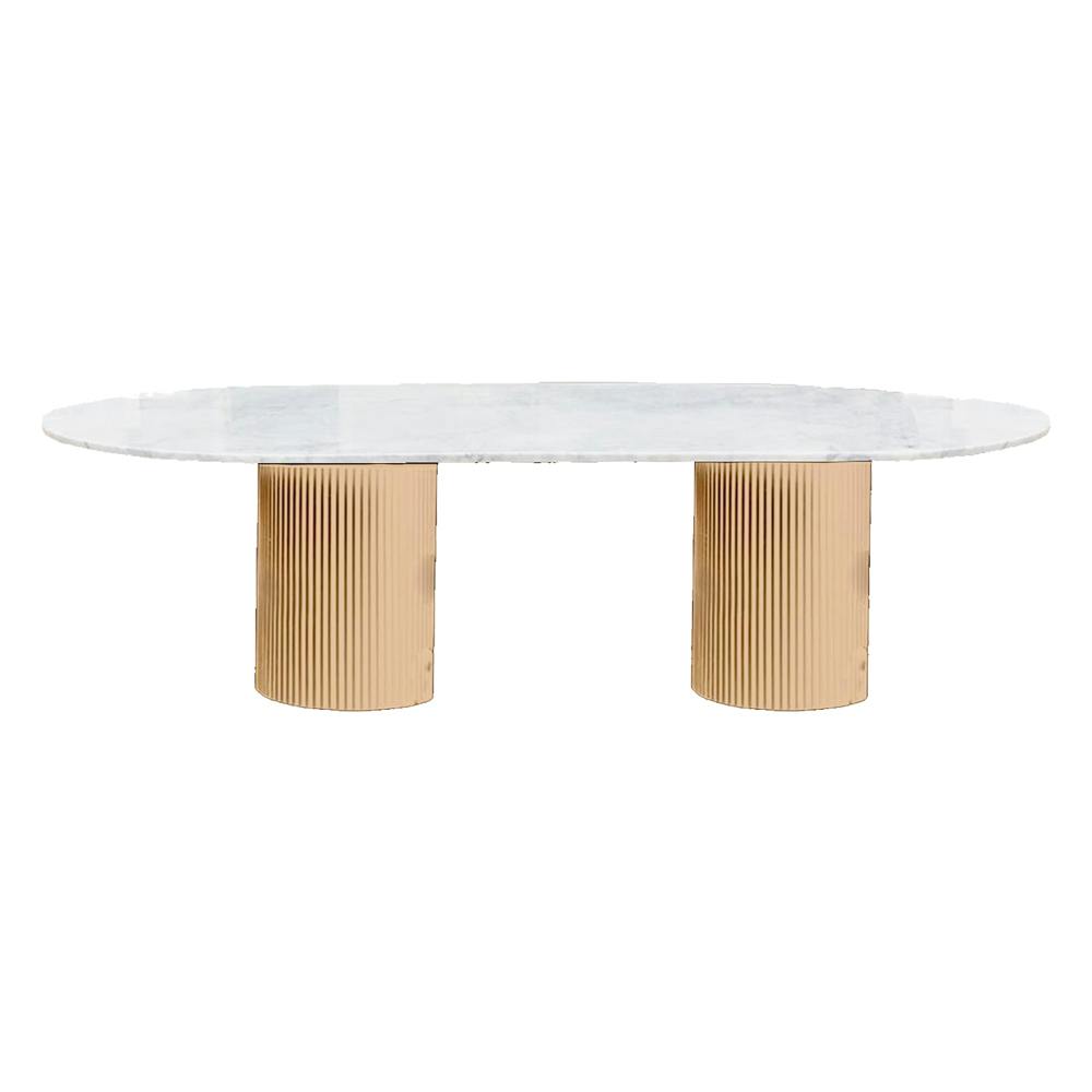 Fluted Marble Dining Table 1