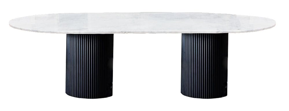 Fluted Marble Dining Table 0