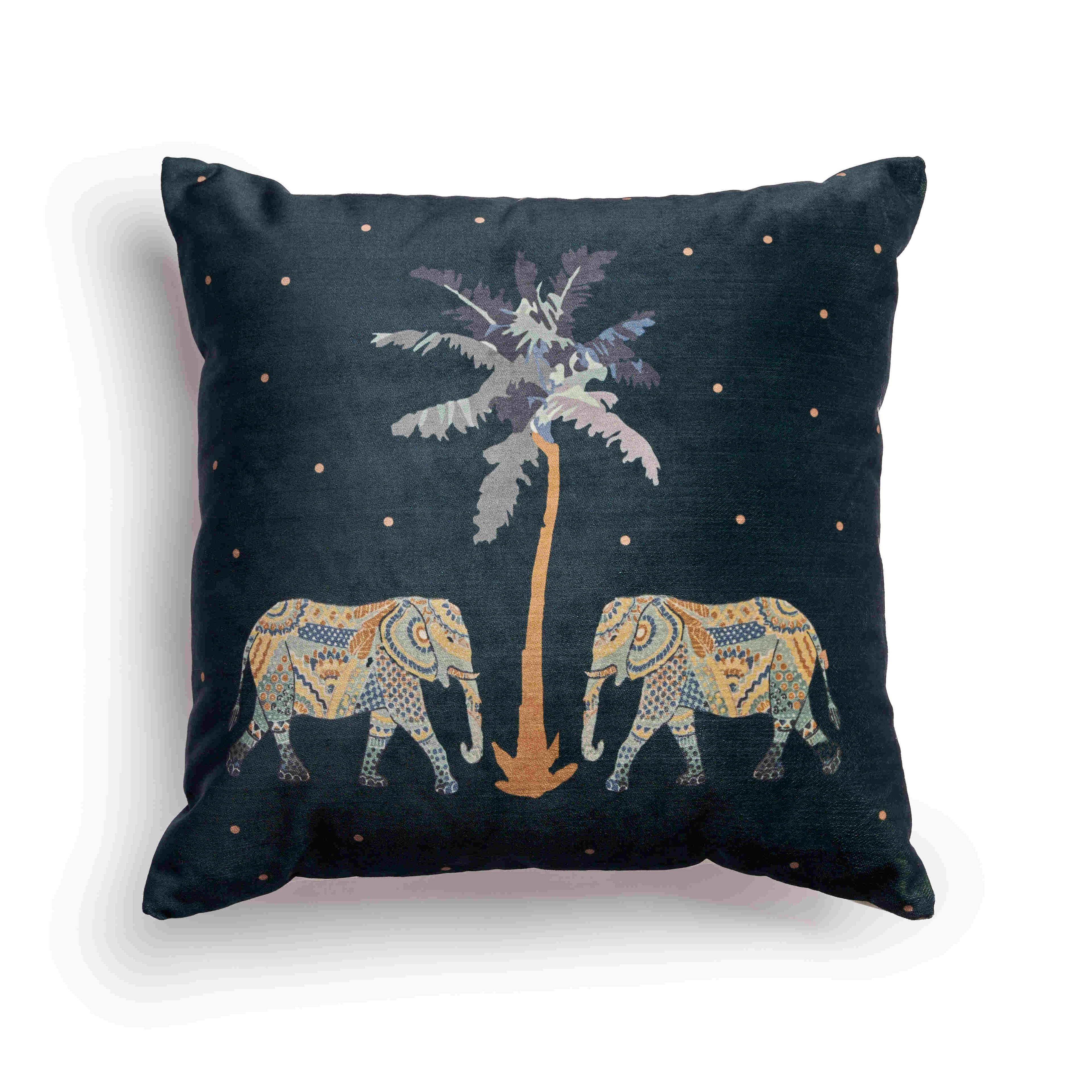 Elephant's Palm - Velvet Cushion 0