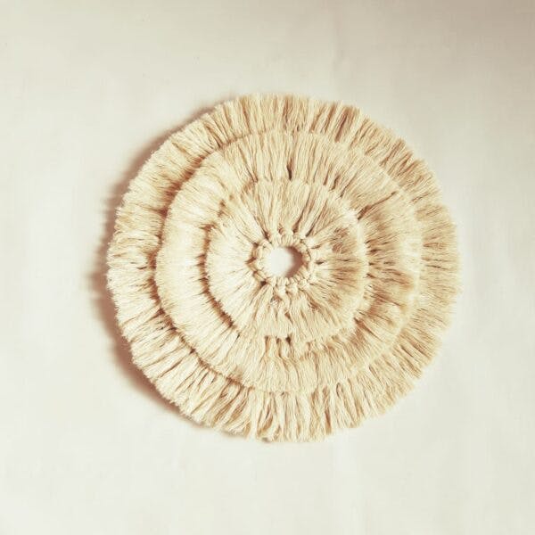Handmade Boho Cotton Wall Hanging Sun 0