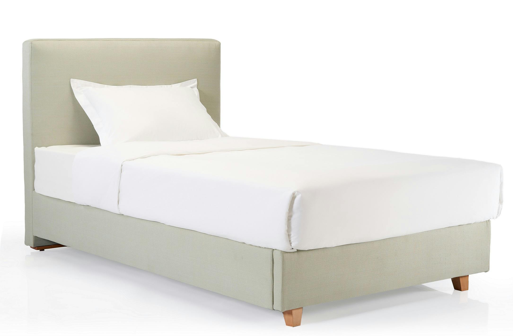 Simple Upholstered Bed with legs 120cm 0