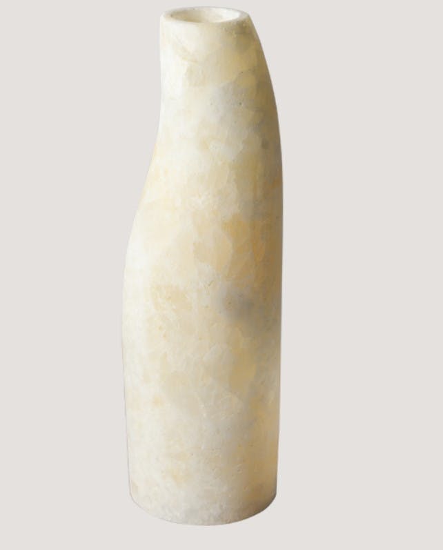 Positive – Negative Grey Vase Alabaster